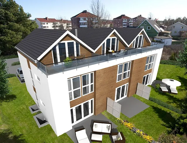 Prosjektbilde - nytt hus Radarveien