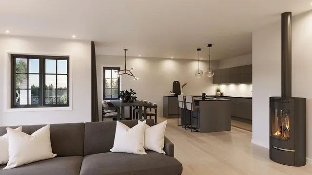 Prosjektbilde, nybygg Trosterudstien