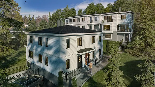 Prosjektbilde, nybygg Trosterudstien