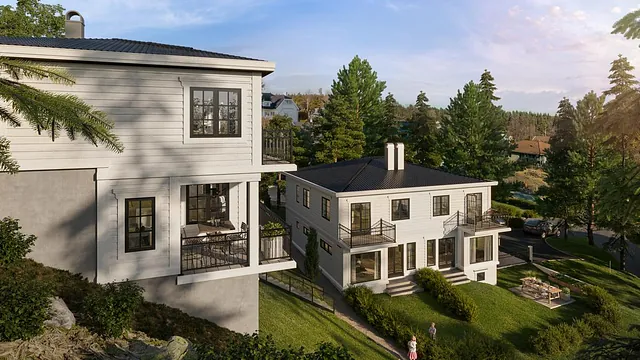 Prosjektbilde, nybygg Trosterudstien