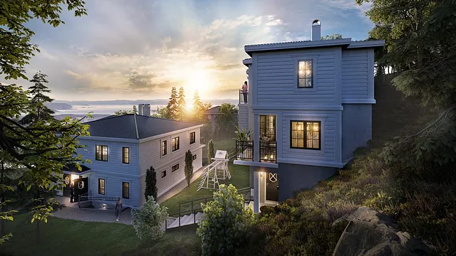 Prosjektbilde, nybygg Trosterudstien